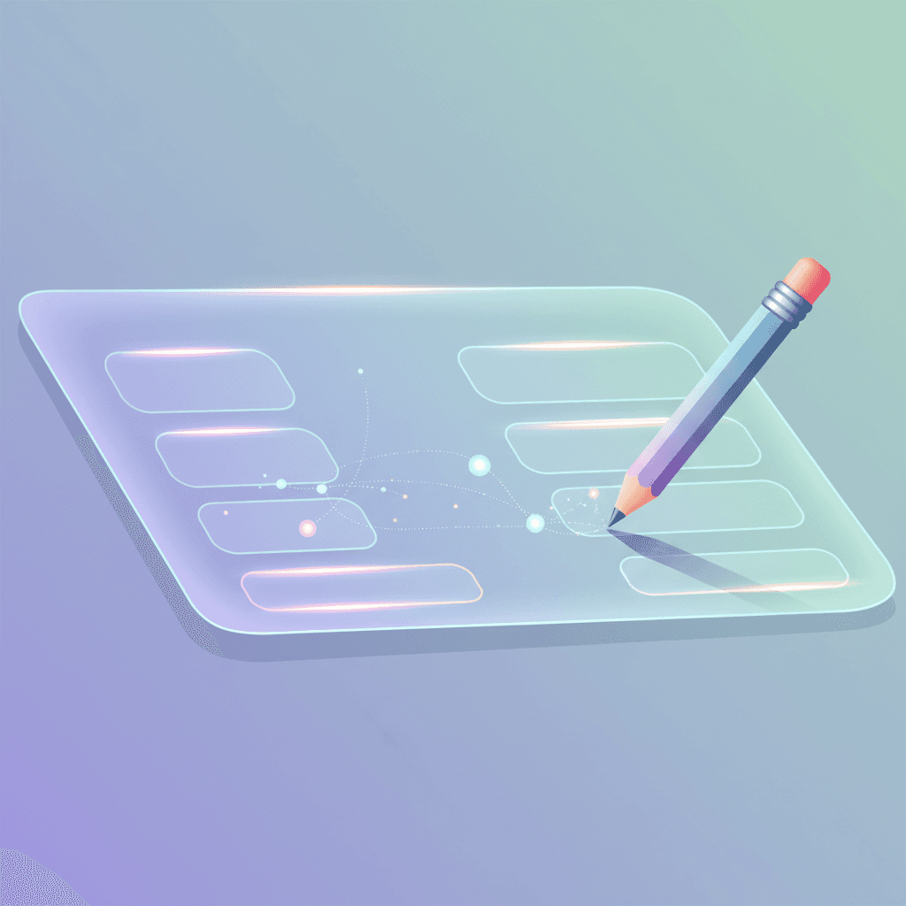 Illustration of an invoice with editable fields highlighted